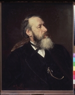 Repin, Ilya Yefimovich - Portrait of the critic Vladimir Stasov (1824-1906)