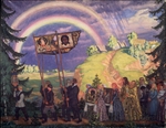 Kustodiev, Boris Michaylovich - Easter procession