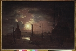 Vorobyev, Maxim Nikiphorovich - Autumn night in St. Petersburg
