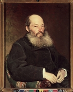 Repin, Ilya Yefimovich - Portrait of the poet Afanasy Fet (1820-1892)