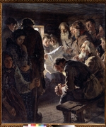 Bogdanov-Belsky, Nikolai Petrovich - Reading the Paper. War News