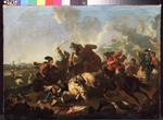 Kotzebue, Alexander von - Scene from the battle of Poltava