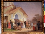 Morozov, Alexander Ivanovich - Coming out of a Church in Pskov