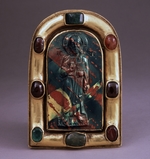 Byzantine Master - Cameo with blessing Christ