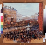 Meshkov, Vasili Nikitich - Revolutionary demonstration in Moscow in 1917