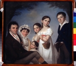 Bardou, Karl Wilhelm - Family of the poet Evgeny Boratynsky (1800-1844)