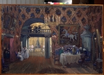 Fedorovsky, Fyodor Fyodorovich - Stage design for the opera Eugene Onegin by P. Tchaikovsky