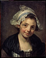 Greuze, Jean-Baptiste - Girl in a Bonnet