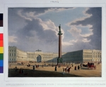 Arnout, Louis Jules - The Alexander Column. View from the Main Army Headquarters