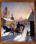 Hampeln, Carl, von - Troika on the Street in St. Petersburg