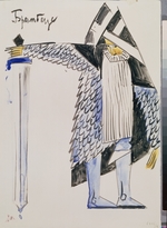 Tatlin, Vladimir Evgraphovich - Brambeus. Costume design for the theatre play Tsar Maximilian by Aleksey Remizov