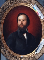 Goravsky, Apolinari Gilyarievich - Portrait of the collector Kozma Soldatenkov (1818-1901)