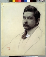 Bakst, Léon - Portrait of the artist Konstantin Somov (1869-1939)