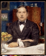 Kustodiev, Boris Michaylovich - Portrait of the artist Konstantin Somov (1869-1939)