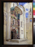 Polenov, Vasili Dmitrievich - Southern Entrance of the Assumption Cathedral in the Moscow Kremlin