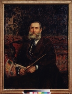Repin, Ilya Yefimovich - Portrait of the artist Alexei Bogolyubov (1824-1896)