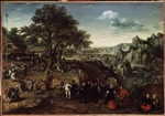 Valckenborch, Lucas, van - Landscape with a country celebration
