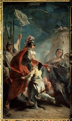 Tiepolo, Giambattista - Coriolanus Before the Gates of Rome (Veturia at the Feet of Coriolanus)