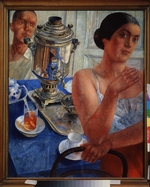 Petrov-Vodkin, Kuzma Sergeyevich - At the samovar