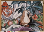 Rozanova, Olga Vladimirovna - Still life with a jug and apples