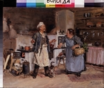 Makovsky, Vladimir Yegorovich - Quarrel in the kitchen