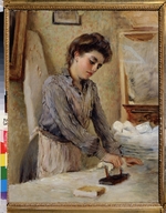 Makovsky, Konstantin Yegorovich - Woman Ironing