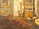 Turzhansky, Leonard Viktorovich - Interior. A red carpet