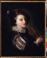 Grimou, Alexis - Page with a reed pipe