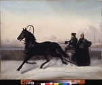 Sverchkov, Nikolai Yegorovich - Emperor Nicholas I on a horse drawn sledge