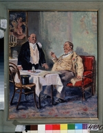 Makovsky, Vladimir Yegorovich - In a restaurant