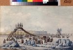 Damame-Demartrais, Michel François - A roller coaster on the Neva at Shrovetide