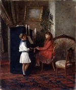 Lemoch, Kirill Vikentievich - Children at the piano