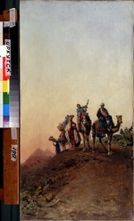 Makovsky, Nikolai Yegorovich - Camels near the pyramids