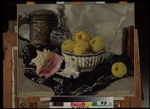 Lanceray (Lansere), Evgeny Evgenyevich - Still life. Shell and apples