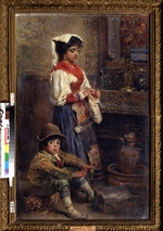 Makovsky, Konstantin Yegorovich - The models waiting for the artist
