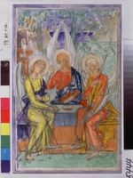 Petrov-Vodkin, Kuzma Sergeyevich - The Holy Trinity