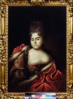 Nikitin, Ivan Nikitich - Portrait of Grand Duchess Natalya Alexeevna of Russia (1673-1716), sister of tsar Peter the Great