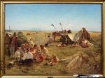 Makovsky, Konstantin Yegorovich - A Peasant Meal At Harvest Time