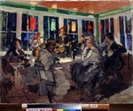 Korovin, Konstantin Alexeyevich - In a café