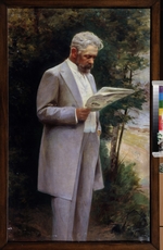 Pass, Israel Abramovich - Portrait of the author Nikolai Garin (1852-1906)