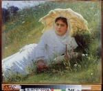 Kramskoi, Ivan Nikolayevich - A Hot Day (On the grass. Midday)