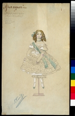 Bakst, Léon - Costume design for the ballet The Fairy Doll by J. Bayer
