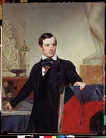 Briullov, Karl Pavlovich - Portrait of the artist and architect Alexander Briullov (1798-1877)