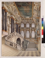 Ukhtomsky, Konstantin Andreyevich - The Grand staircase of the Winter palace (Also known as Ambassador's staircase or Jordan staircase)