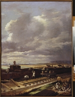 Pukirev, Vasili Vladimirovich - Building Work on a Railway Line