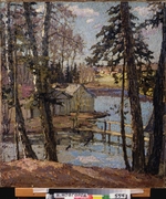 Petrovichev, Pyotr Ivanovich - Spring. At a pond