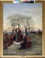 Makovsky, Vladimir Yegorovich - Funeral Repast at the Grave