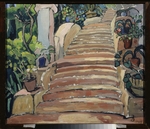 Zelmanova-Tchudovskaya, Anna Mikhaylovna - Staircase in a garden