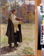 Kasatkin, Nikolai Alexeyevich - Home Song. Soldier Playing Violin