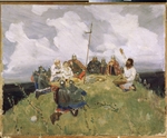 Vasnetsov, Viktor Mikhaylovich - Boyan playing a gusli